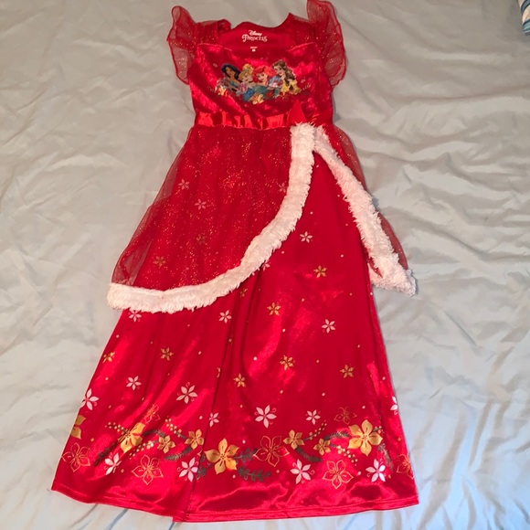 Disney Princess Size Medium (7/8) Red Nightgown